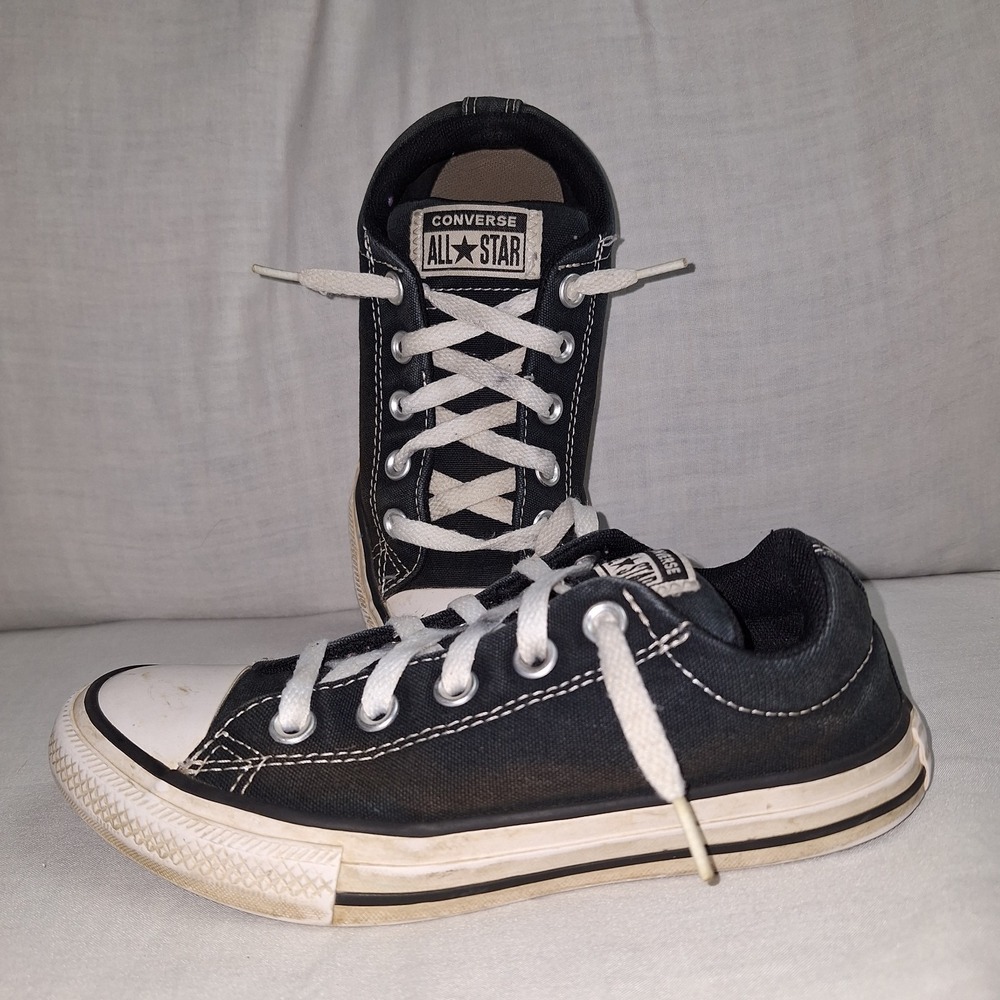 Converse All Star Low Top‎ Sneakers Kids Size US 2 / UK 1.5 Black A01696F Chuck